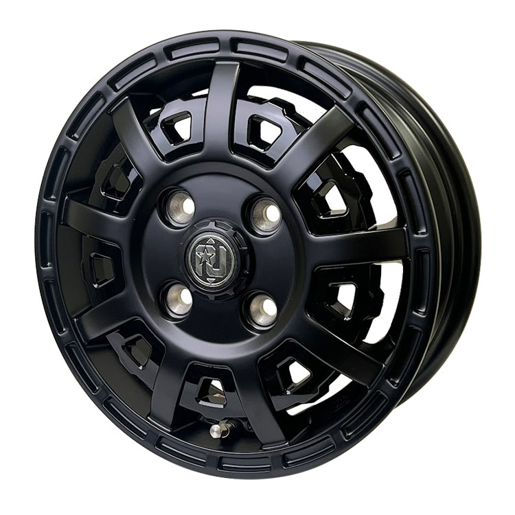 RIVAI OFFROAD Plastic Bomb 12x4.0 4/100 +42 マットブラック 12